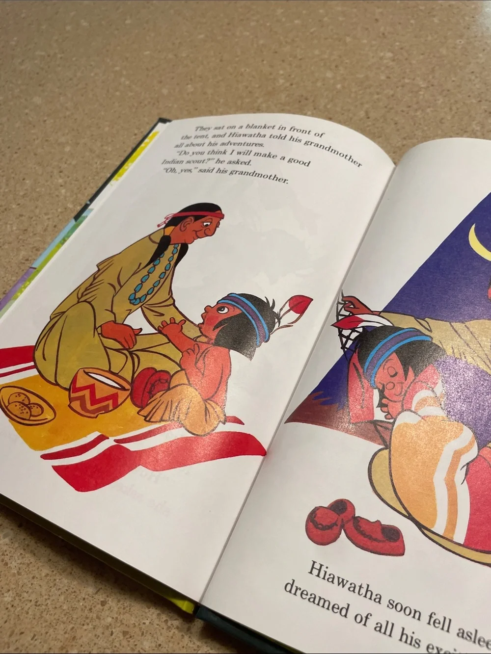 Disney Little Hiawatha Kids Book - Blue Cover